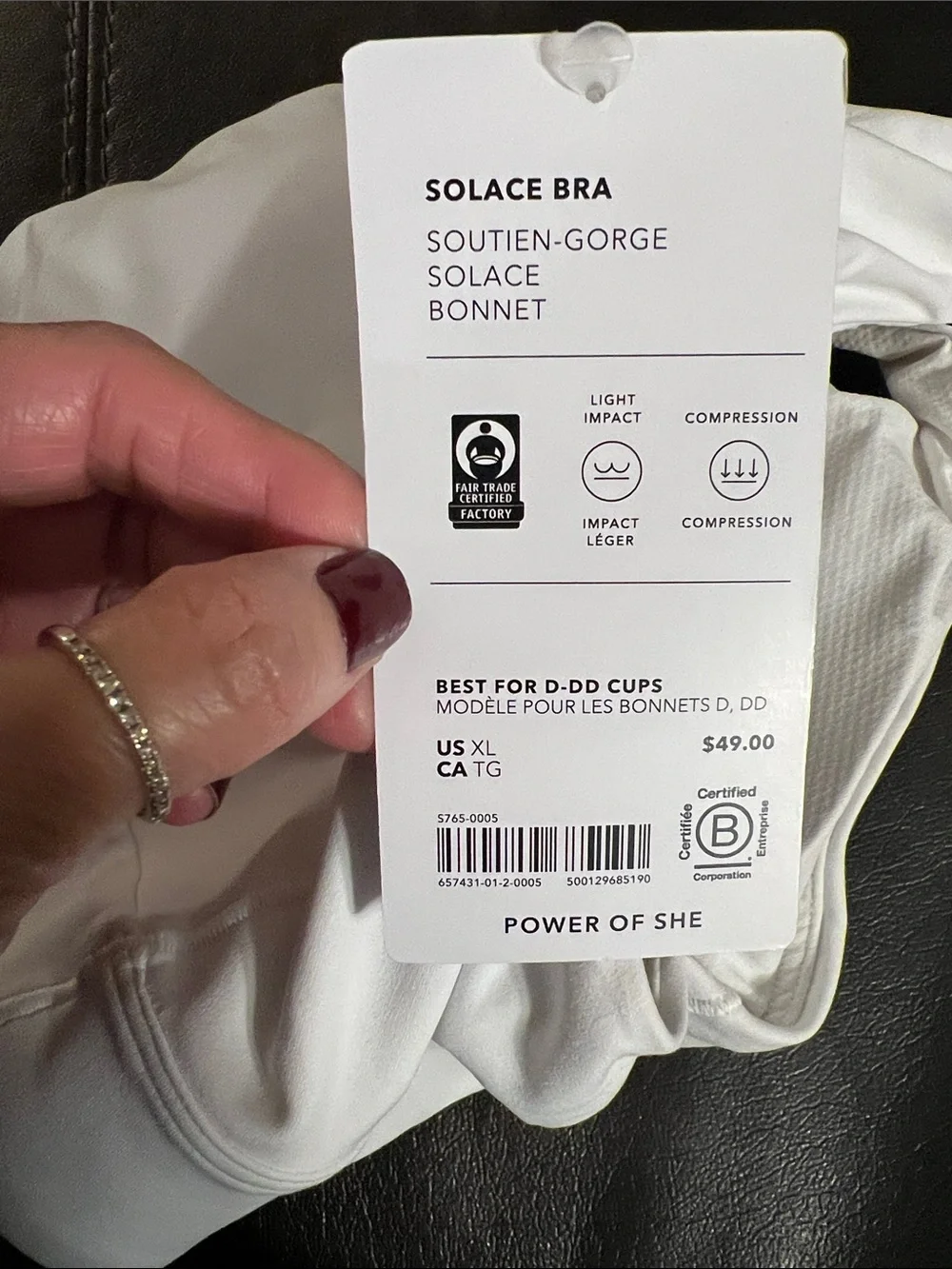 Athleta White Strappy Sports Bra with Crisscross Back
